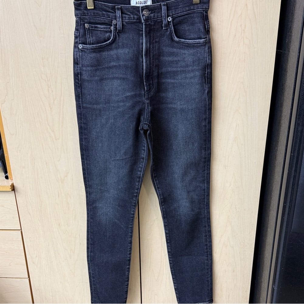 Agolde Dark Wash High Waisted Jeans